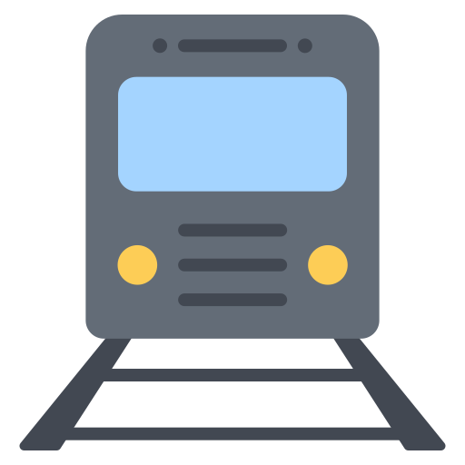 train Generic color fill icon