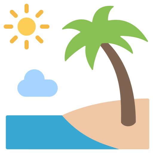 Beach Generic color fill icon