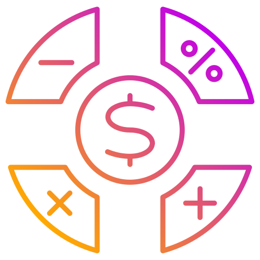 money management Generic gradient outline icon