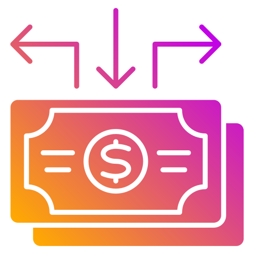 Cash flow Generic gradient fill icon