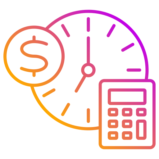 calcul Generic gradient outline Icône