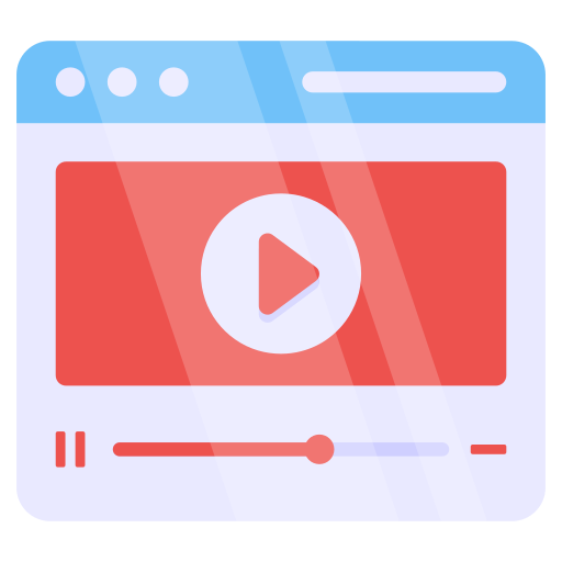 online video Generic color fill icon