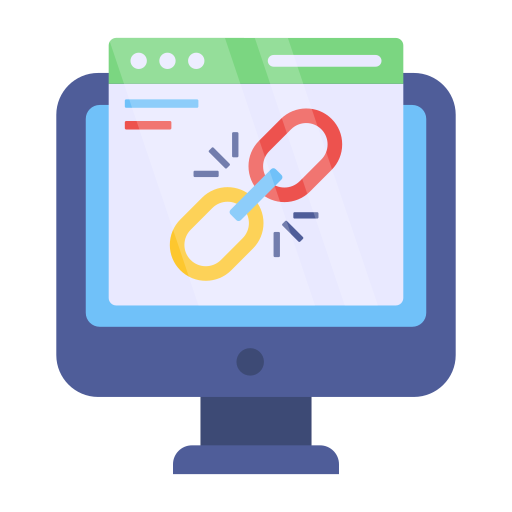 Web Link Generic color fill icon