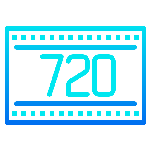720 HD srip Gradient icon