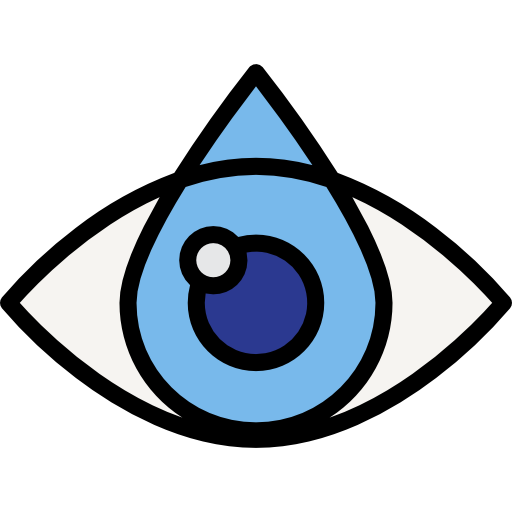 ojo srip Lineal Color icono
