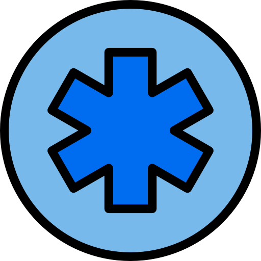 Medical sign srip Lineal Color icon