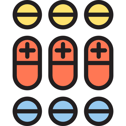 Pill srip Lineal Color icon