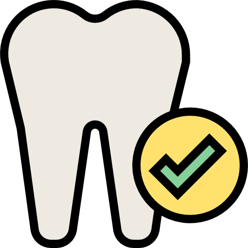 diente srip Lineal Color icono