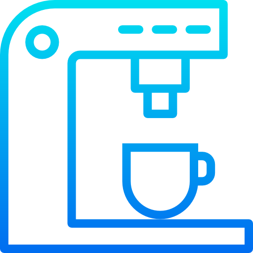 Coffee machine srip Gradient icon