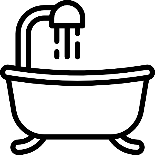 목욕통 srip Lineal icon