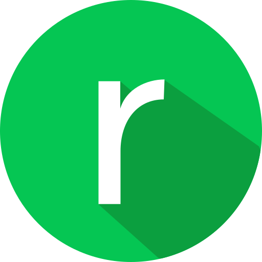 litera r Generic color fill ikona