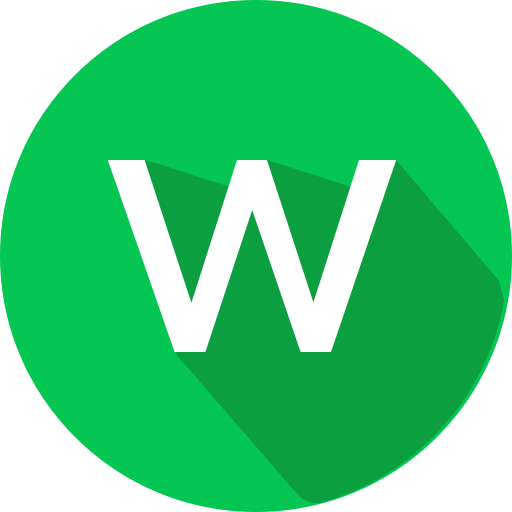 文字w Generic color fill icon