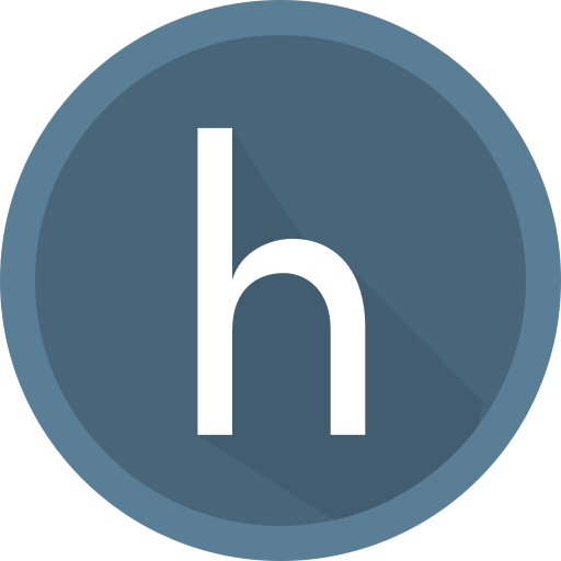 文字h Generic color fill icon