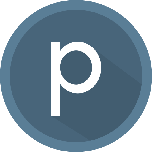 litera p Generic color fill ikona