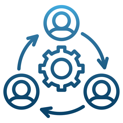 Restructuring Generic gradient outline icon