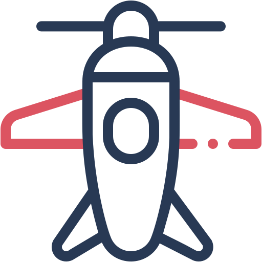 avión Generic color outline icono