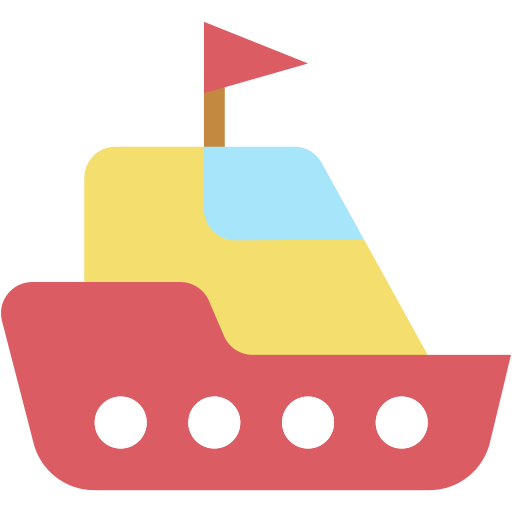 Toy boat Generic color fill icon