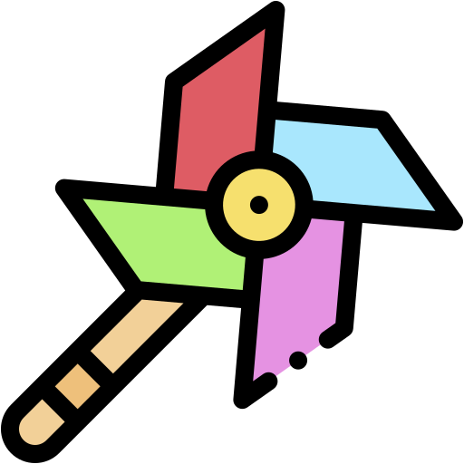 moinho de vento de brinquedo Generic color lineal-color Ícone