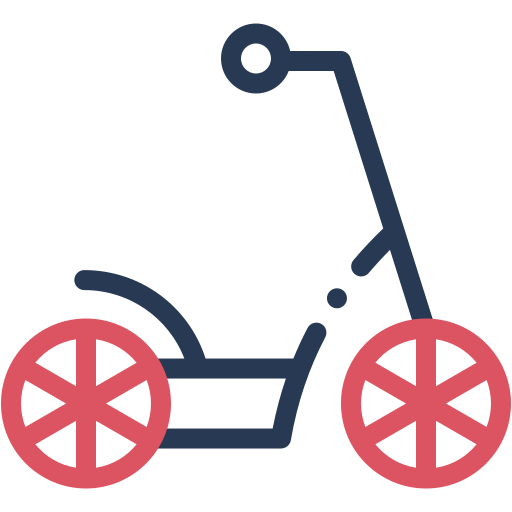 kick-scooter Generic color outline icoon