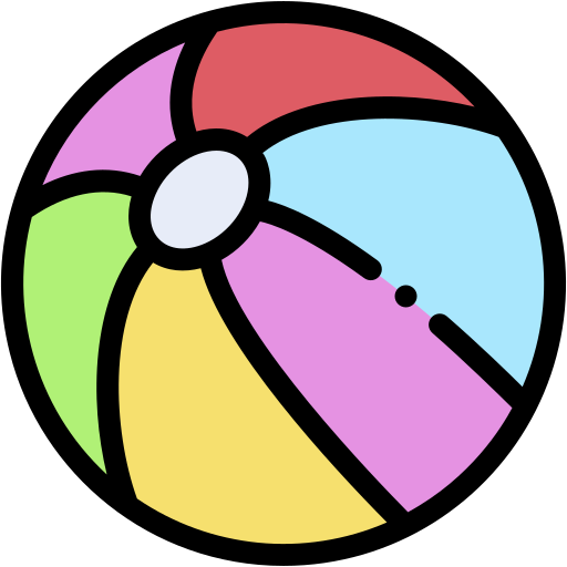 Beach Ball Generic color lineal-color icon