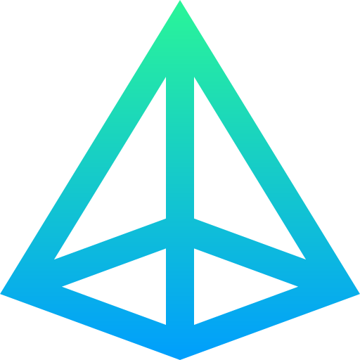 tetraedro Super Basic Straight Gradient icono