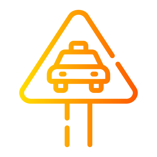 Taxi stop Generic gradient outline icon