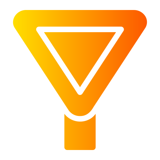 Give way Generic gradient fill icon