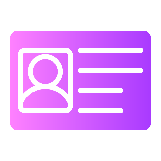 ID card Generic gradient fill icon