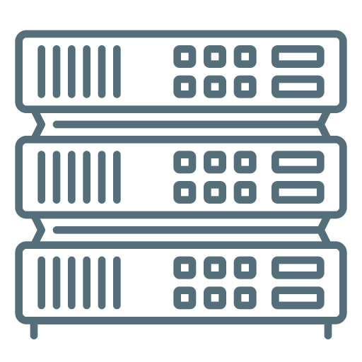 Серверное хранилище Generic color outline иконка