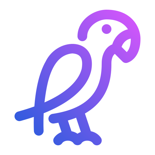 papuga Generic gradient outline ikona