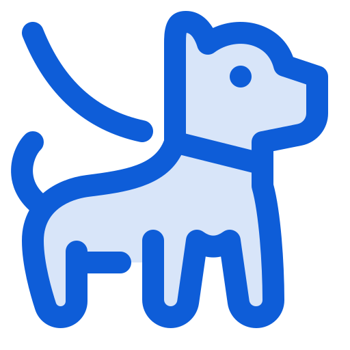 perro con correa Generic color lineal-color icono