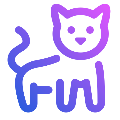 gato Generic gradient outline icono