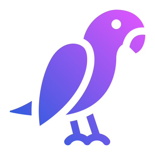 papegaai Generic gradient fill icoon