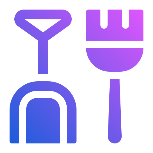 Cleaning tool Generic gradient fill icon