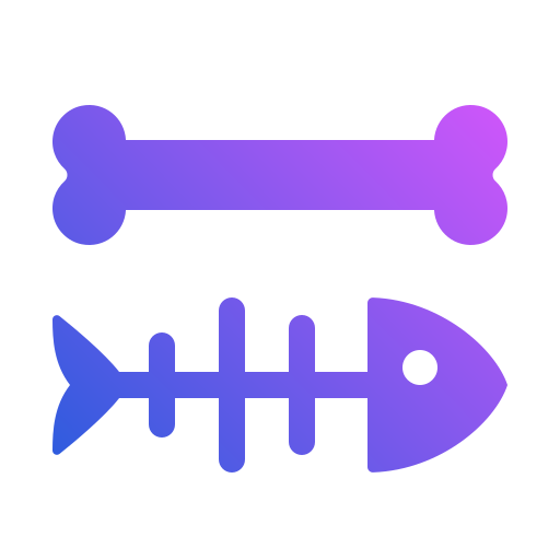 魚の骨 Generic gradient fill icon