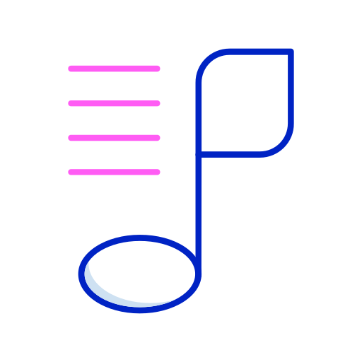 música Generic color outline icono