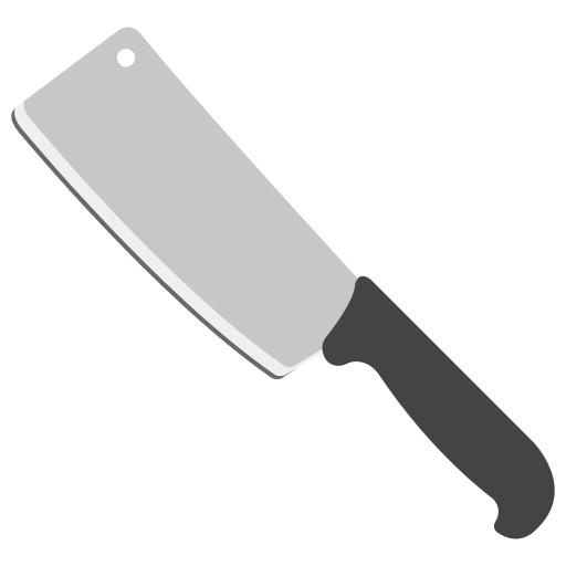 coltello da mannaia Generic color fill icona