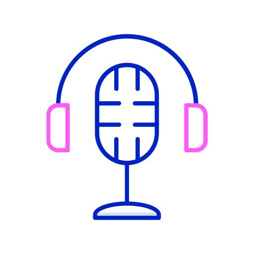 podcast Generic color outline icoon