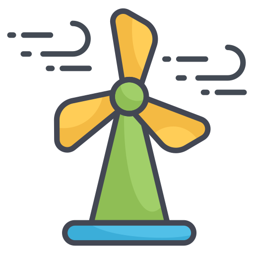 Wind Energy Generic color lineal-color icon