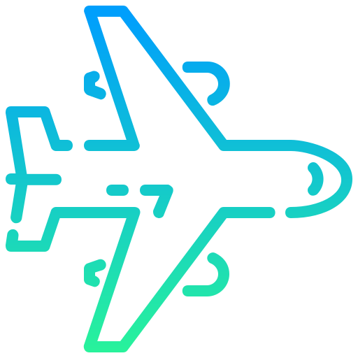 avión de aire Generic gradient outline icono