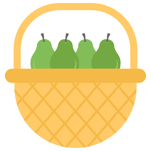 caja de frutas Generic color fill icono