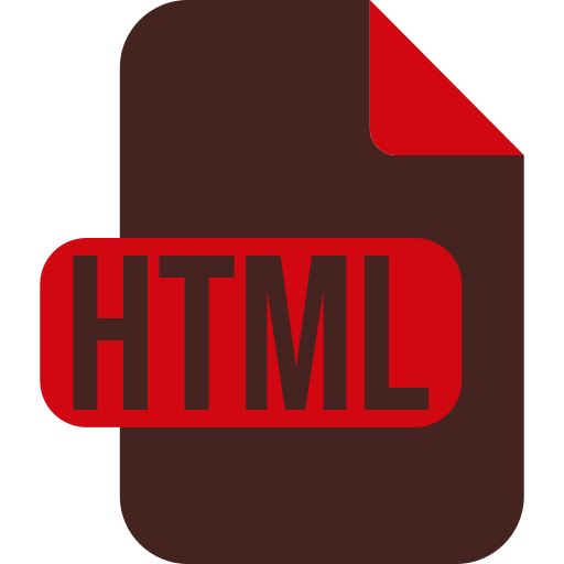 archivo html Generic color fill icono
