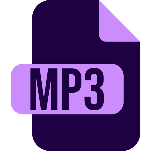 fichier mp3 Generic color fill Icône