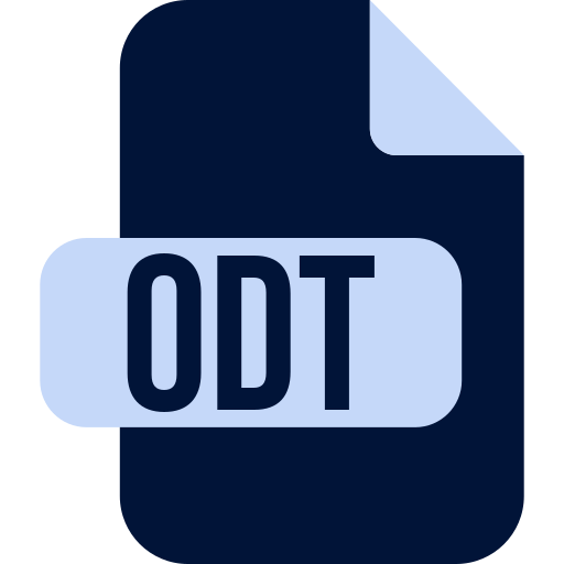 odt 파일 Generic color fill icon