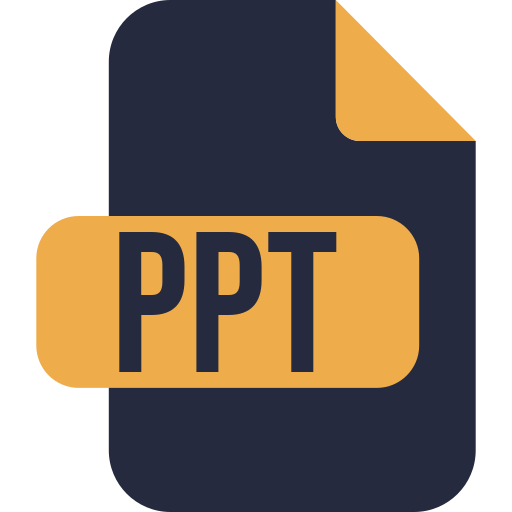 ppt 파일 Generic color fill icon