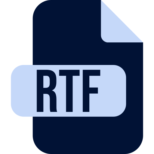 rtf-bestand Generic color fill icoon
