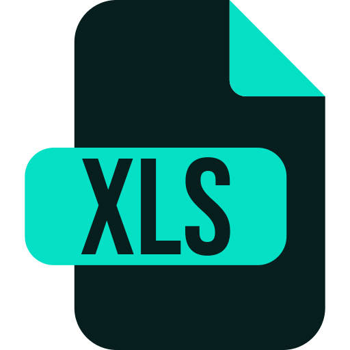 xls-datei Generic color fill icon