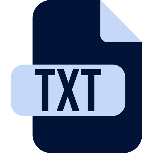 txtファイル Generic color fill icon