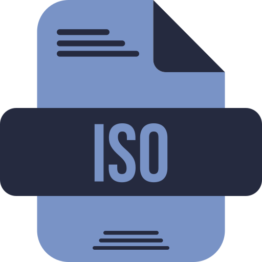 ISO File Generic color fill icon