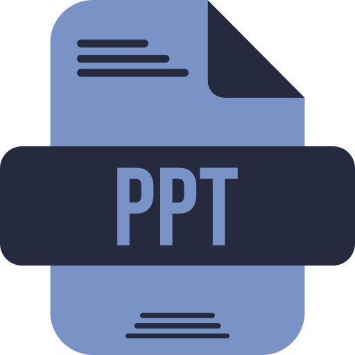 ppt 파일 Generic color fill icon